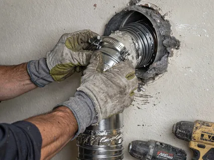 Dryer Vent Hose Installation in Groton